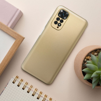 Mbrojtëse telefoni Xiaomi Redmi 10C Metallic Case, TPU, gold