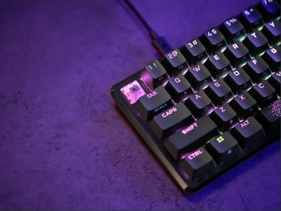 Tastierë gaming Corsair K65 PRO MINI, mekanike 65%, USB QWERTZ gjerman, e zezë
