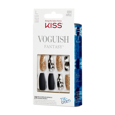 Thonj vetëngjitës KISS Voguish Fantasy Nails New York, 28 copë