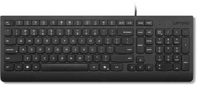 Tastierë Lenovo Essential Wired Keyboard 4Y41R64684, me kabllo, layout CZ SK, e zezë