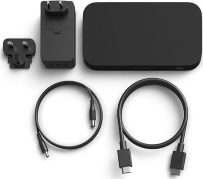 Pajisje për sinkronizim dritash Philips Hue Play HDMI Sync Box, 4 porta HDMI, kontroll nga aplikacioni, e zezë