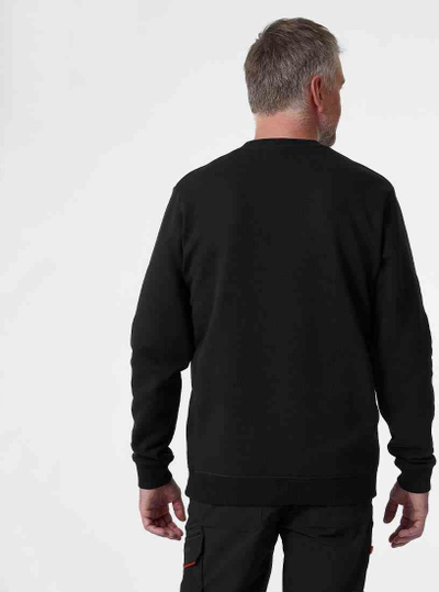 Bluzë fleece Helly Hansen Workwear, me jakë rreth, me grafik, 2XL, e zezë