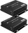 Ekstender USB nëpërmjet kabllos bakri BCS UTP 4USB SET2, set me 2 pjesë, plug and play, i zi