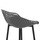 Stol bari Avaya 46x48x99Hcm (HM8686.20), gri/ zezë