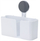 Raft dushi Bathroom Solutions, me kupë thithëse, 21x9x19 cm, i bardhë