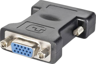 Adapter Goobay DVI në VGA, 12+5 pin, DSub, i zi