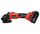 Mulli këndor YATO Brushless 125mm, 18V, 2x 4Ah, i kuq