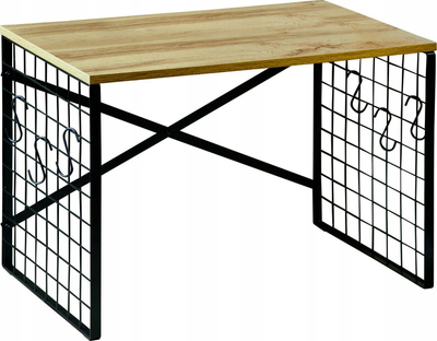 Rafth kuzhine Kesper Microwave Shelf, MDF, me 6 varëse, kafe
