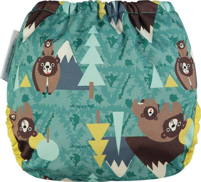 Mbështjellëse pelene Close Caboo Wrap Bear, 3-16 kg, me shul, shumëngjyrëshe
