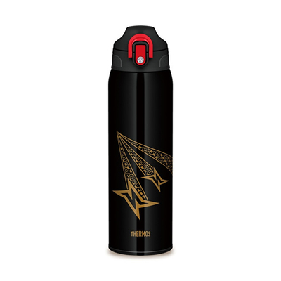 Gotë termike për pije Thermos, e zezë me dizajn 1000 ml