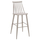 Stol Vanessa i lartë PP & dru metalik gri 47×48,5×107 cm (HM8459.20), gri