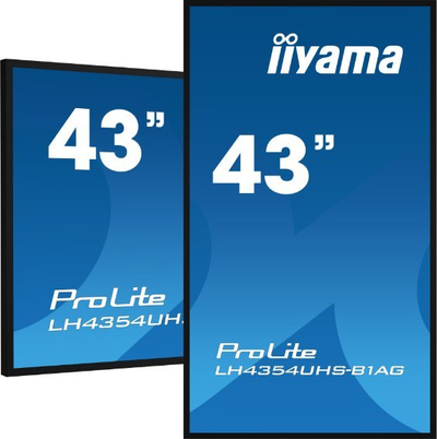 Monitor profesional iiyama ProLite LH4375UHS-B1AG, 43", 4K UHD, i zi