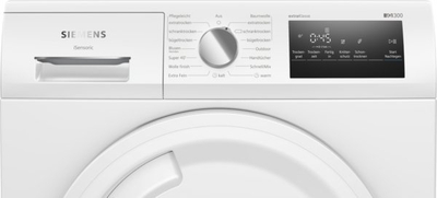 Tharëse rrobash Siemens WT43HV93, me pompë nxehtësie, 8 kg, A++, e bardhë