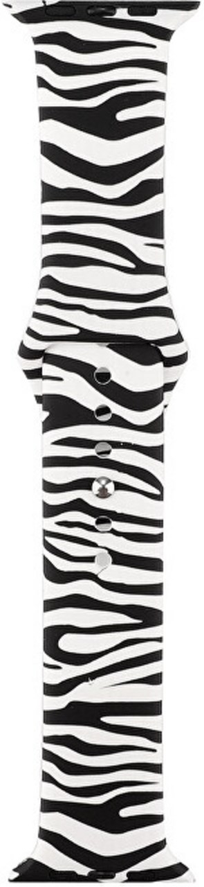 Rip silikoni për orë 4wrist Apple Watch hWR252, Zebra, 42/44/45 mm