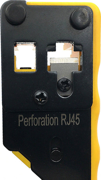 Pincë crimpimi Klset E6059, ergonomike, për terminale elektrikë, e zezë
