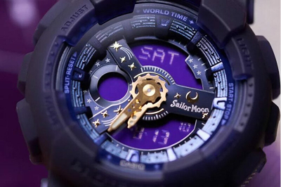 Orë dore për femra Casio Sailor Moon Limited Edition, e kaltër