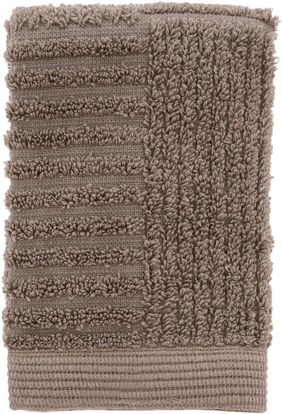 Peshqir fytyre Zone Classic, 30 x 30 cm, pambuk, taupe