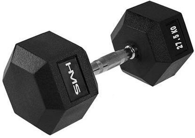 Peshë palestre HMS HEX Pro 27.5 kg, e zezë