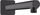 Krah dushe Hansgrohe Vernis Shape 240, 24 cm, kënd 90°, i zi mat