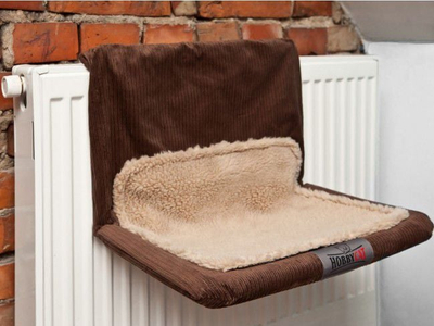 Shtrat për radiator Hobbydog Hammock, grep trekëndësh, për mace dhe qen të vogël, bezhë
