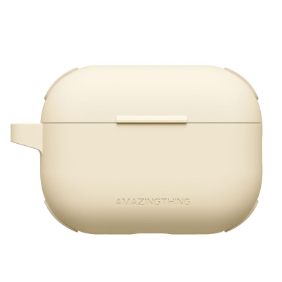Kuti mbrojtëse Amazingthing Omni për AirPods Pro 2, silikoni, përputhet me karikim wireless, ngjyrë desert