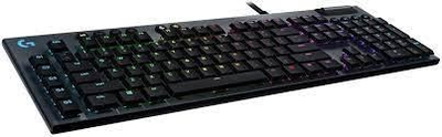 Tastierë lojërash Logitech G815 Lightsync, GL Tactile, DE Layout, e zezë