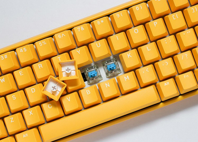 Tastierë Ducky One 3 Yellow Mini, Cherry MX Speed Silver, e verdhë