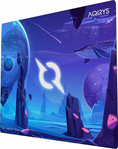 Mousepad gaming AQIRYS KRAKEN MD, tekstil mikrofiber, bazë gome antirrëshqitëse, i zi