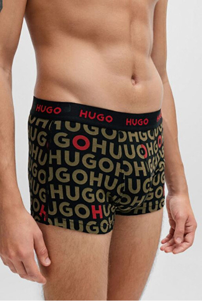 Mbathje për meshkuj Hugo Boss, 3 copë, të zeza/gjelbra