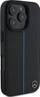 Mbulesë telefoni Mercedes Blue Line Leather Case, MagSafe, për iPhone 16 Pro Max, e zezë