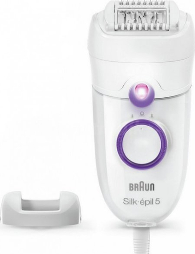 Depilator Braun Silk-épil 5 5-505P, 28 pinceta, dritë SmartLight, i bardhë