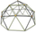 Strukturë ngjitëse kopshti Garden Climbing Dome, 300x143cm, çelik, jeshile e zezë