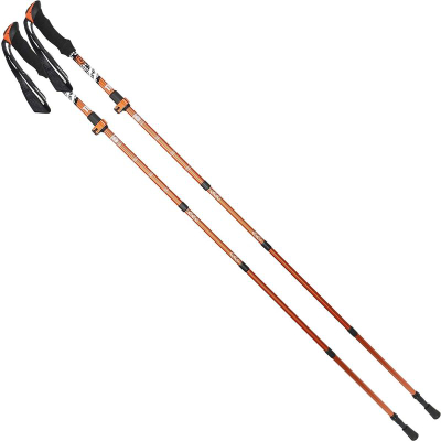 Shkopinj Nordic Walking Enero Pro Trip W, teleskopik, me çantë për t’i mbajtur, portokalli