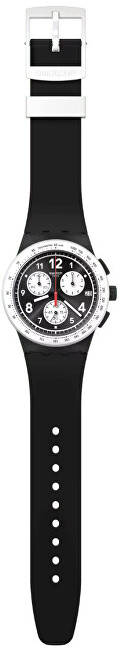 Orë dore për meshkuj SWATCH, e zezë