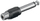 Adapter audio Goobay A177, Cinch në 6.3mm mono, metalik, i zi