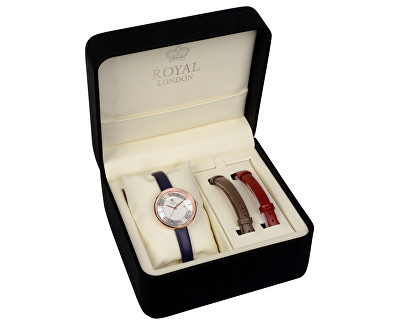 Set orë dore dhe rripa Royal London 21332-03