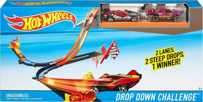 Pistë veturash Hot Wheels DNN81, set gare me unazë, për fëmijë 4+