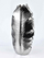 Декоративна вазна Mondex Leaf Silver, керамика, 35 cm, сребрена