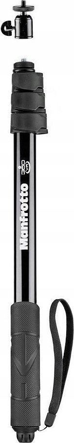 Shkop selfie për kamera Manfrotto MPOLEVR, alumini, mban deri 1 kg, ngjyrë e zezë