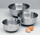 Set tasa për përziere Brabantia Mixing Bowl, çelik inox 1L 1.6L 3L, mat, të zeza