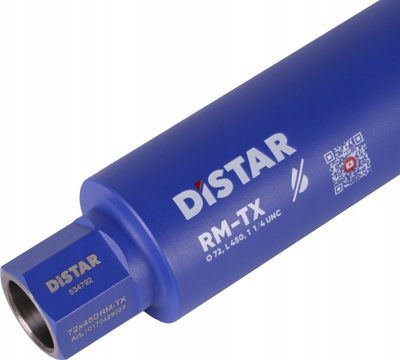 Freza diamant për beton Distar RM-TX, 72mm, 450mm, lidhje 1 1/4 UNC