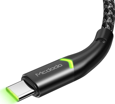 Kabllo USB në USB-C Mcdodo Magnificence CA-7960, 1m, 3A QC 4.0, e zezë