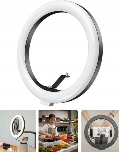 Dritë unazore TELESIN P3 FS 02, 10", LED, magnetike, e artë