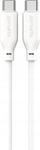 Kabllo USB-C në USB-C 4smarts High Flex, silikoni, 60W, 1.5m, e bardhë