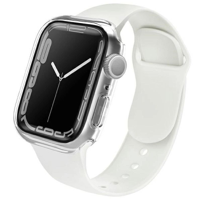 Mbulesë UNIQ Legion për Apple Watch Series 7 41mm, xham i temperu, transparente