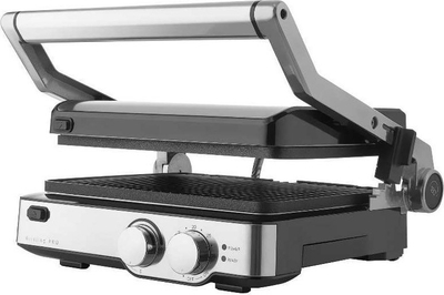 Grill elektrik Sencor SBG 4010SS, pllaka që s'ngjiten, hapet 180°, ngjyrë argjendtë