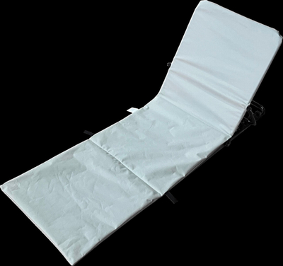Shtrat plazhi palosës Heinner, 141x45x51 cm, çelik dhe tekstil, gri