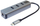 Adapter USB C PremiumCord, Gigabit Ethernet 10 100 1000Mbps, 3x USB 3.0, gri metalik