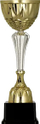 Kupë trofe metalike Gold Silver 3153C, 36.5cm, bazë e zezë