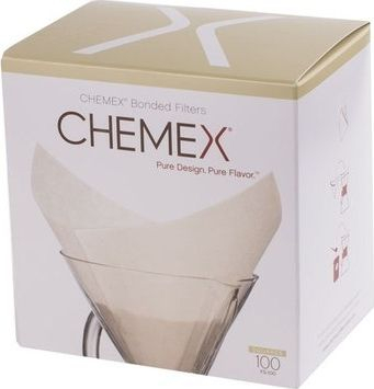 Хартиени филтри Chemex Square, за Chemex 6 10 шолји, 100 парчиња, бели